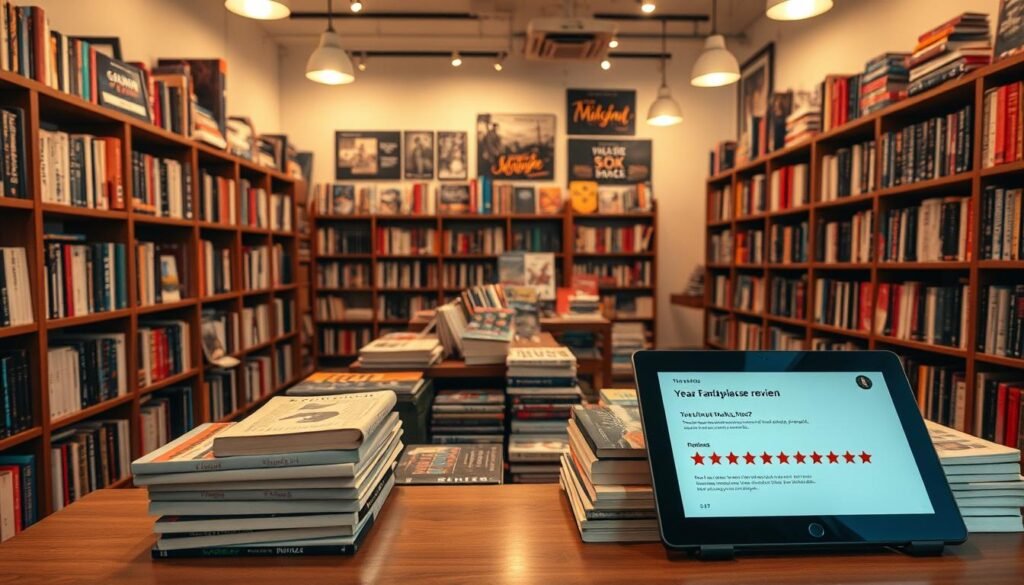 A cozy, well-lit bookstore interior, with a central counter featuring an array of neatly stacked, diverse book titles. Bookshelves line the walls, offering a curated selection of both new and used volumes. A warm, inviting atmosphere pervades the space, with soft lighting casting a gentle glow. On the counter, a tablet displays customer reviews of the marketplace, conveying a sense of trust and transparency. The overall scene evokes a sense of reliability, expertise, and a commitment to providing a positive shopping experience for book enthusiasts. A cozy, well-lit bookstore interior, with a central counter featuring an array of neatly stacked, diverse book titles. Bookshelves line the walls, offering a curated selection of both new and used volumes. A warm, inviting atmosphere pervades the space, with soft lighting casting a gentle glow. On the counter, a tablet displays customer reviews of the marketplace, conveying a sense of trust and transparency. The overall scene evokes a sense of reliability, expertise, and a commitment to providing a positive shopping experience for book enthusiasts.