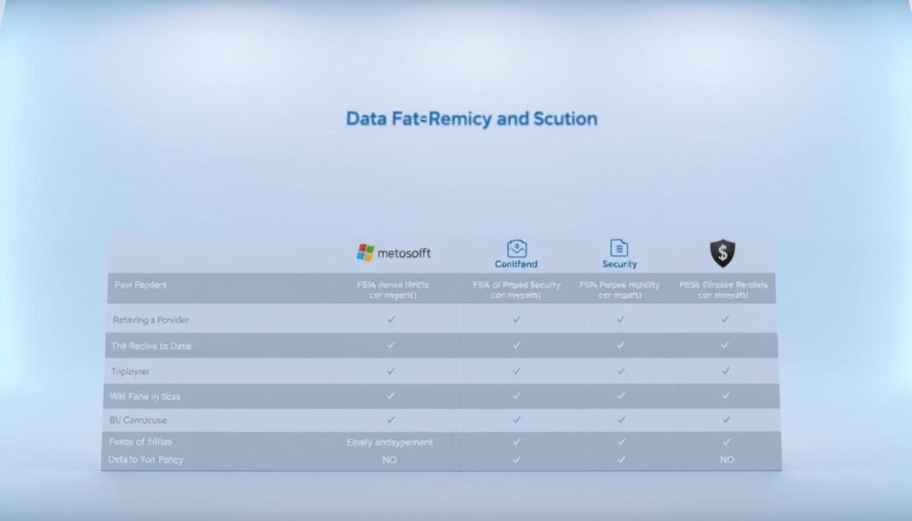 A high-quality, detailed comparison of data removal services, showcasing their key features and capabilities. The image should have a clean, professional look, with a focus on presenting the information in an organized and visually appealing manner. The foreground should feature a table or infographic-style layout highlighting the service providers, their offerings, and crucial metrics like pricing, speed, and security. The middle ground could include subtle icons or illustrations related to data management and privacy. The background should have a muted, minimalist design, conveying a sense of reliability and trustworthiness. Lighting should be soft and even, with a slightly cool color temperature to create a modern, tech-savvy atmosphere. The camera angle should be slightly elevated to provide a comprehensive view of the comparison elements.