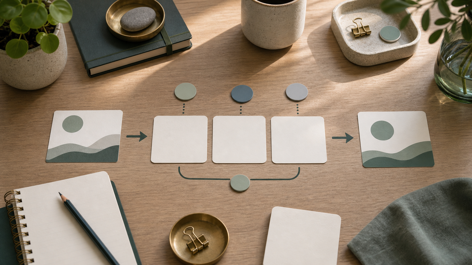 Cartes de feedback abstrait pour accepter la critique et progresser