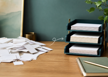 Illustration de surcharge au travail transformée en système organisé